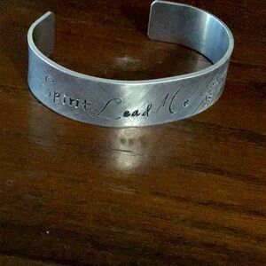 Spirit Lead Me where my trust is without borders cuff bracelet